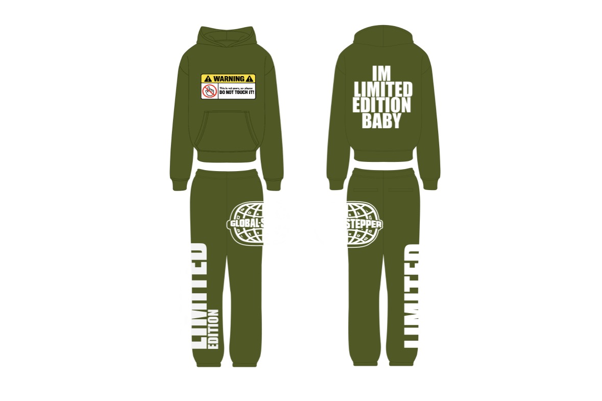 Green GLOBALSTEPPER Limited Edition tracksuit