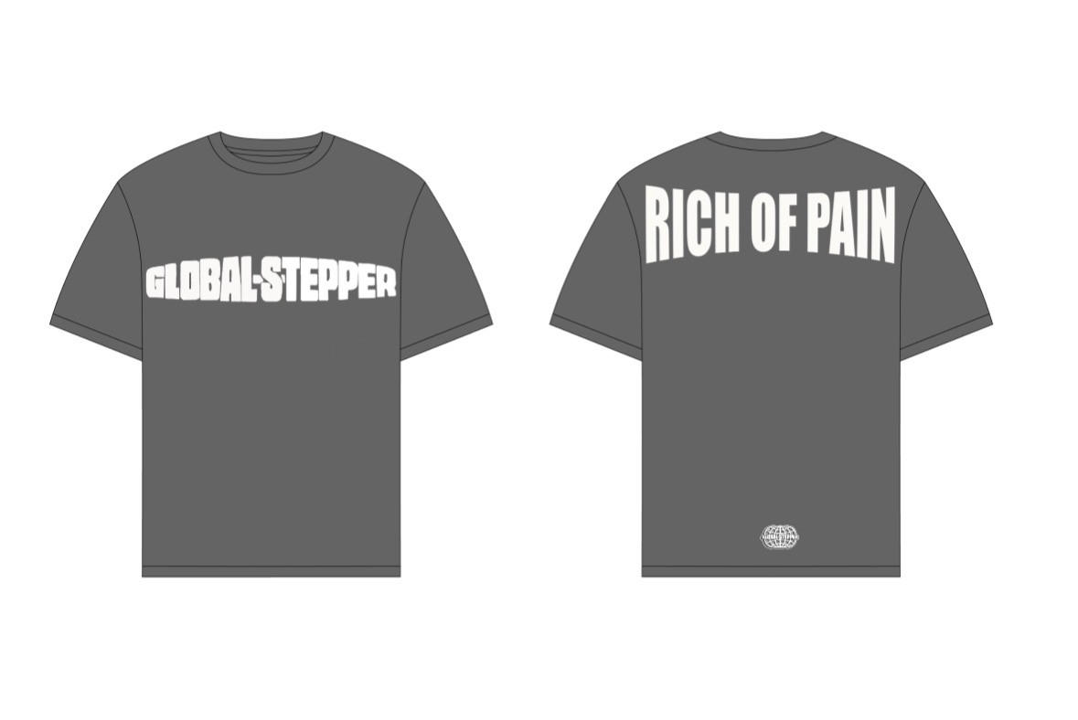 Grey GLOBALSTEPPER Rich of Pain T-shirt